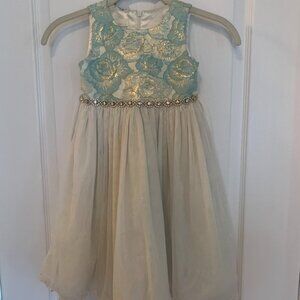 American Princess Aqua Sparkle Dress